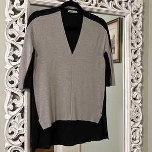 Zara gray color block top